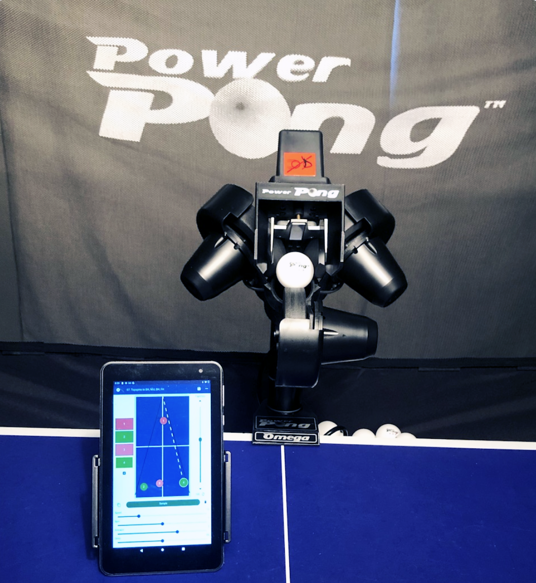 Table Tennis Robot Machine with 100 Table Tennis Balls with Ball